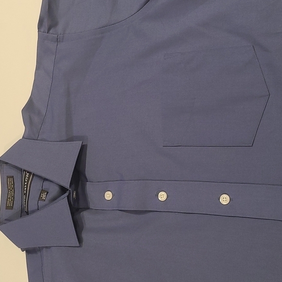 DAVID Taylor Blue Casual Button Down Dress Shirt - Picture 4 of 7